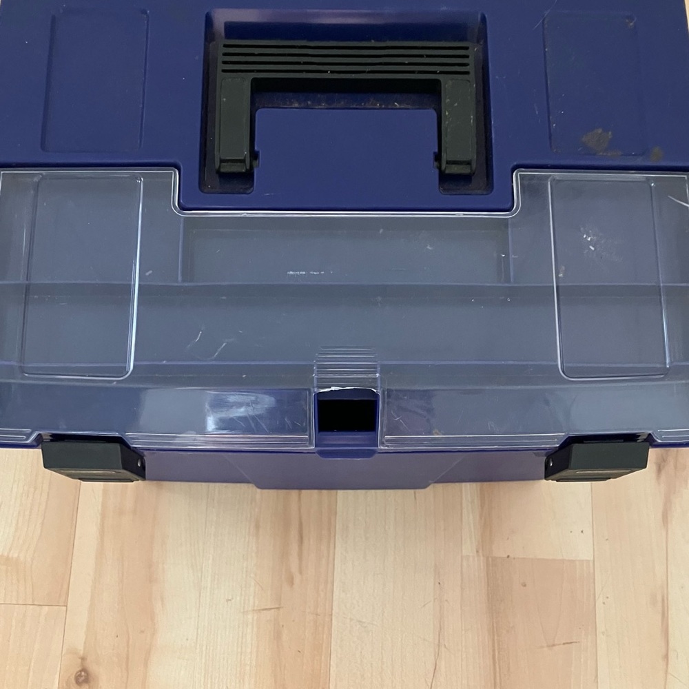 Portable Rubbermaid File Box Office Folder Storage Container - Picture 4 of 4